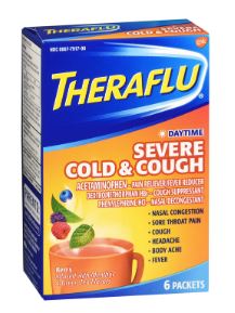 THERA-FLU F/COLD & COUGH 6 POWDER PACK/BX(BX) - Cold & Flu Relief